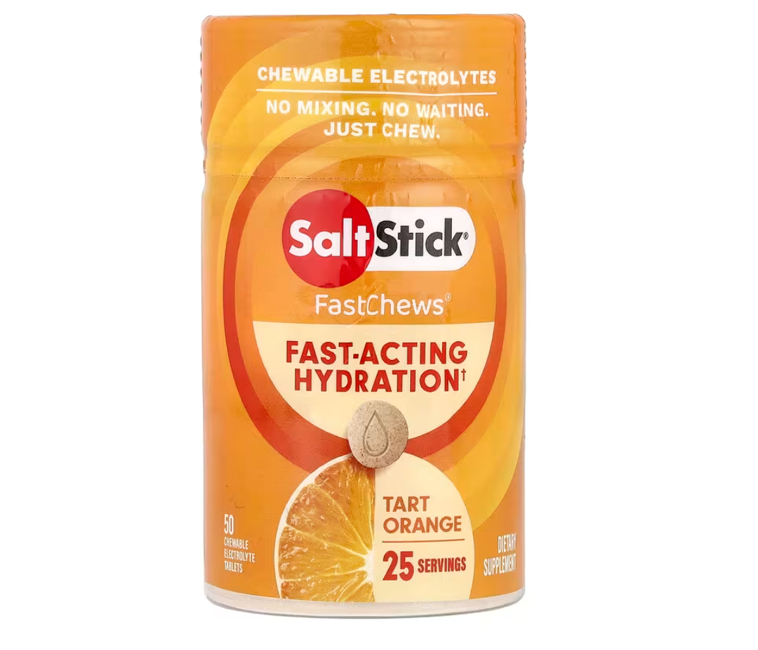 SaltStick, FastChews®, Electrolitos masticables, Naranja ácida, 50 comprimidos masticables