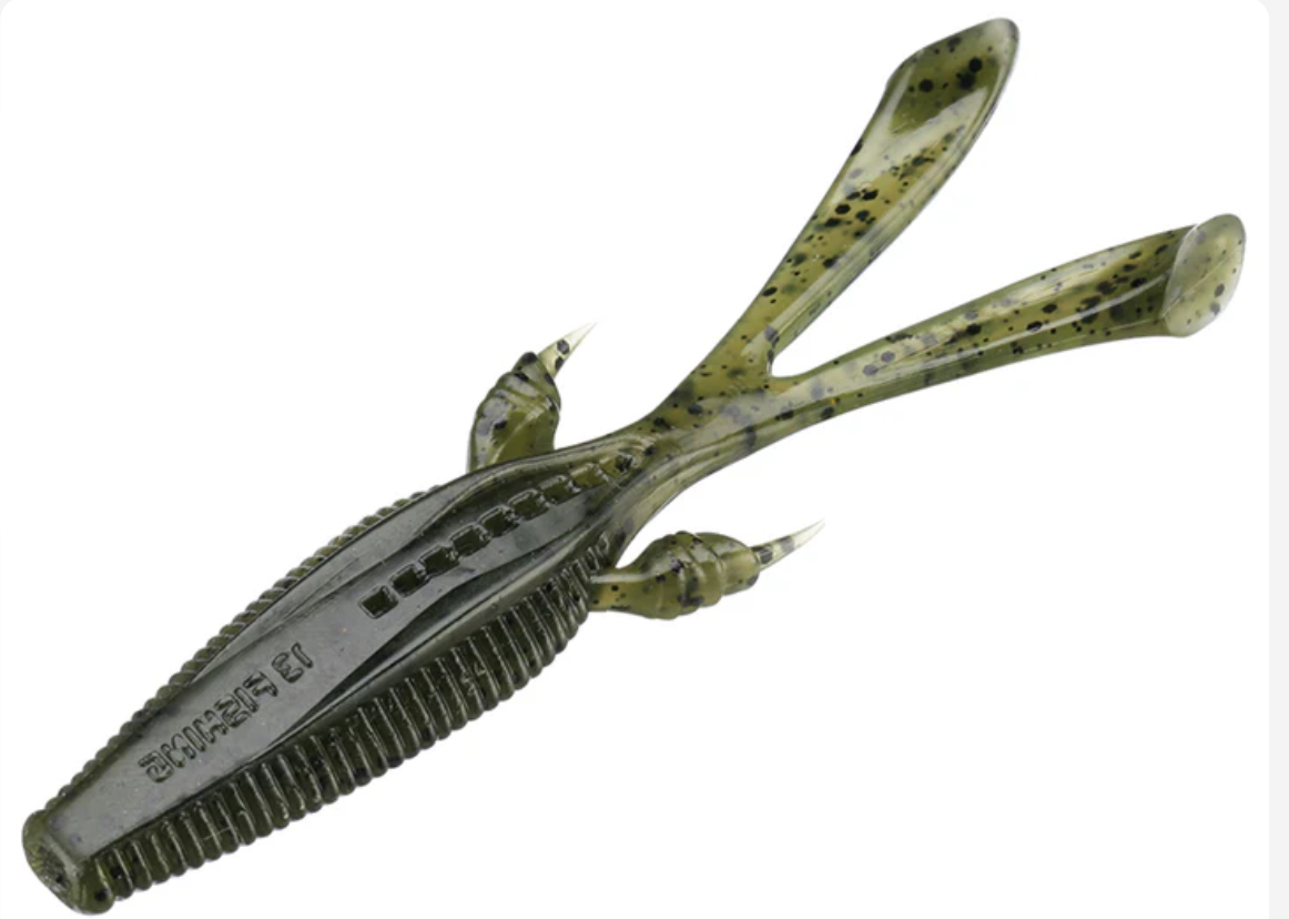 13 Fishing - Invader Rabbit Ear Tail-mustard water