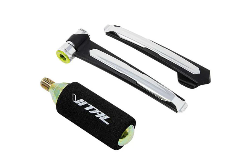 ADAPTADOR DE INFLADO 2 EN 1 ESPATULA Y CARTUCHO DE CO2 MARCA VITAL