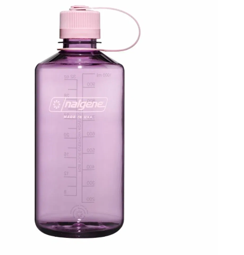 Botella reutilizable 1L rosa pastel boca estrecha Sustain