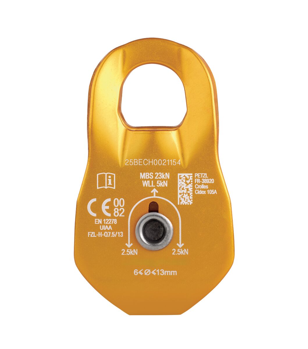 PETZL- FIXE polea con placas fijas
