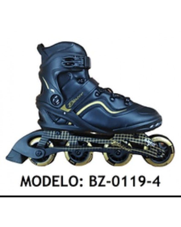 Patines BZ-0119-4 Neg-Oro