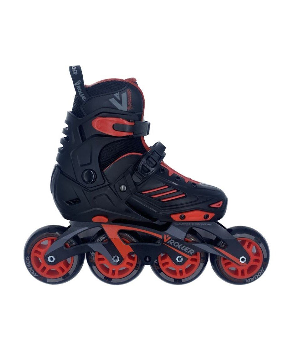 Patines V-Roller Neg-Rojo