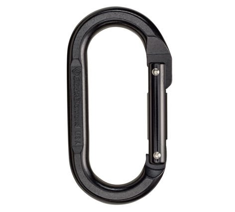 BD- OVAL KEYLOCK CARABINER BLACK