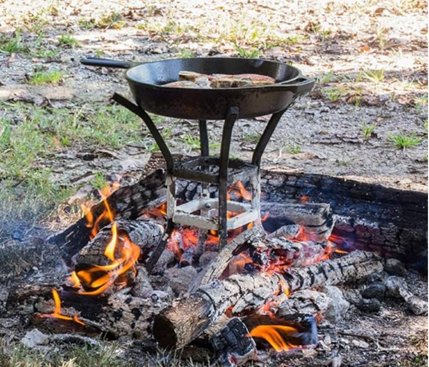 Lodge Soporte para fuego y cocina