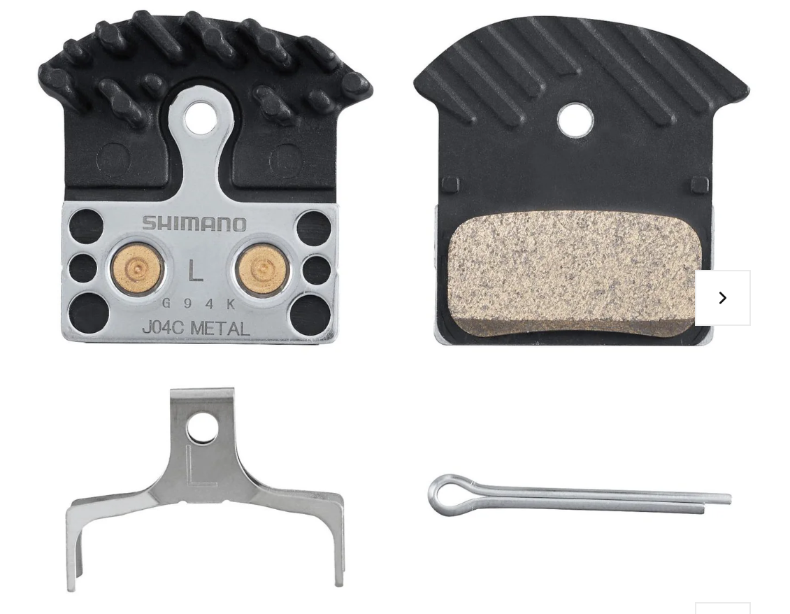Balatas Shimano J04C-MF metalica con disipador