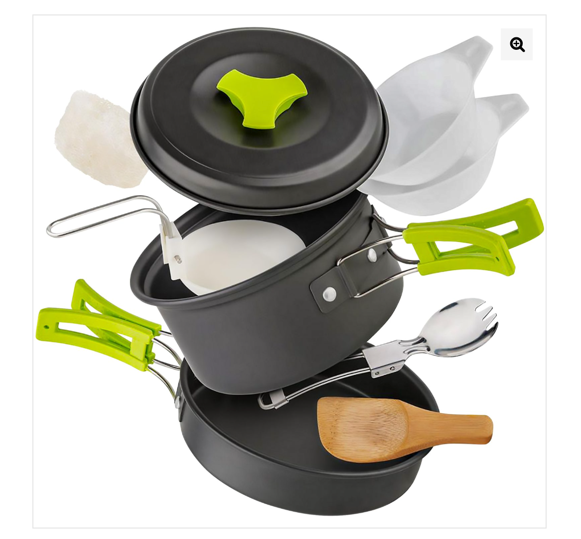 KIT DE UTENSILIOS DE COCINA PARA CAMPING