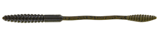 big bite Squirrel Tail Worm- green pumpkin