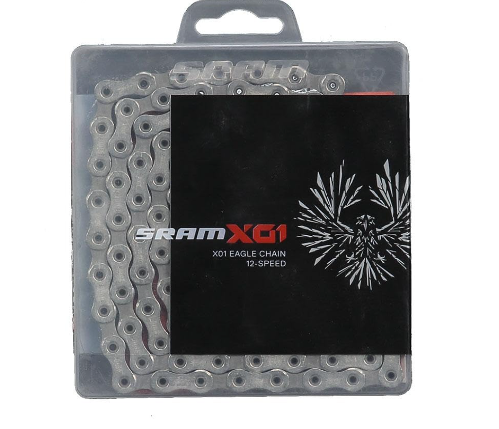SRAM Cadena 126 Eslabones 12P. PCX01 con Power Lock Plata Eagle