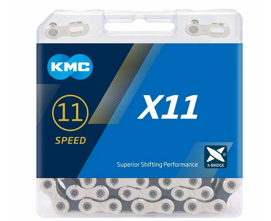Cadena KMC X11 Velocidades Plata/Negro