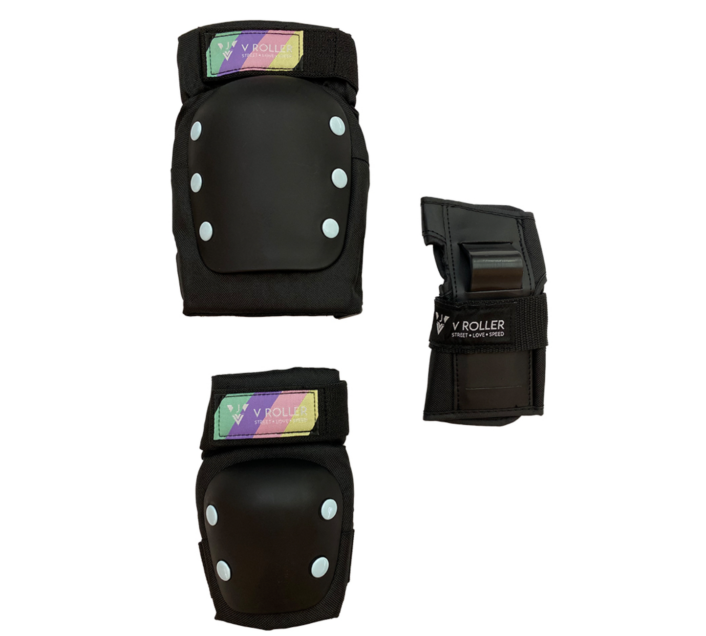 Tripack De Protecciones V Roller Arcoíris