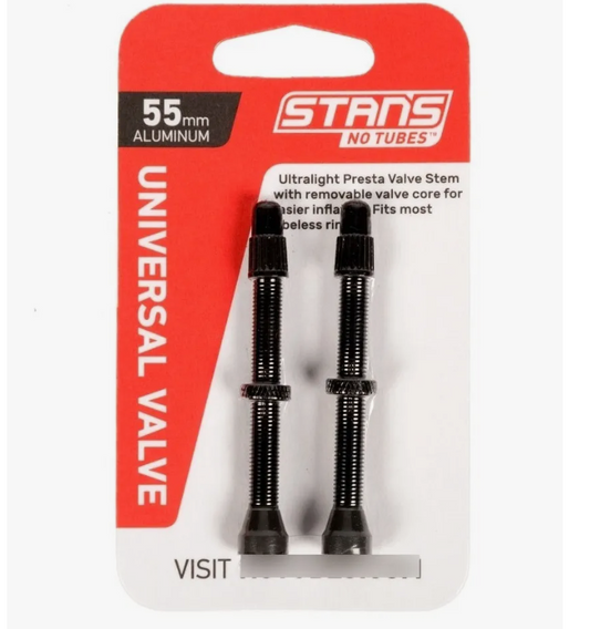 Valvula Stans Negra 55mm (tarjeta Con 2 Pzas) NGR