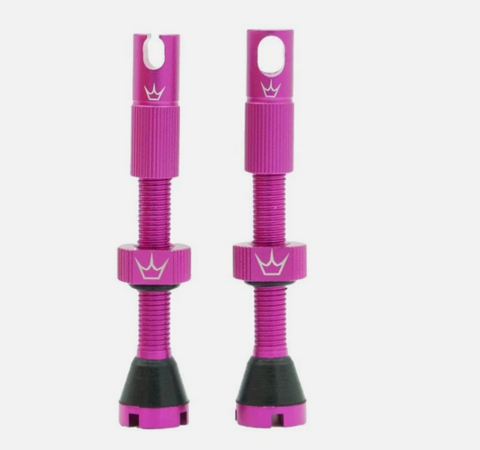 Par de válvulas tubeless MK2 42Mm compatibles con insertos rosas PY-TV2-42-P