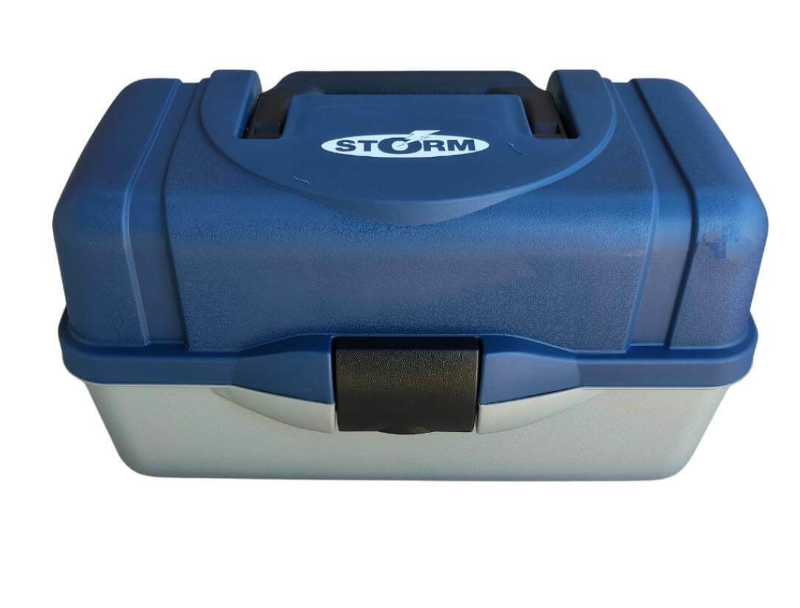 STORM CAJA DE PESCA 2 CHAROLAS AZUL