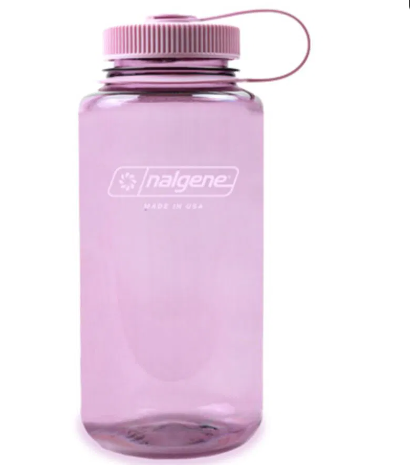 Botella reutilizable 1L rosa pastel boca ancha Sustain