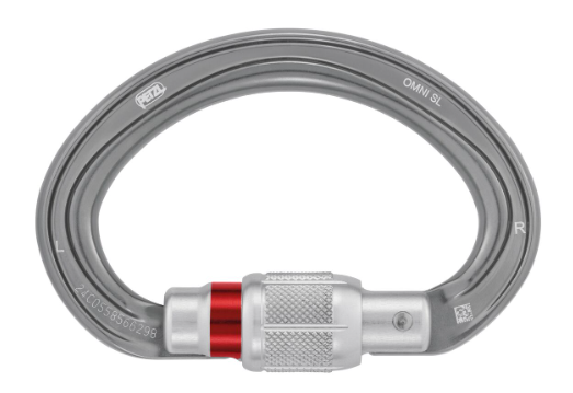 PETZL OMNI LOCK SEMICIRCULAR SEGURO DE ROSCA