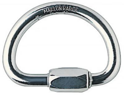 PETZL- DEMI ROND maillon semicircular de aluminio, 10mm