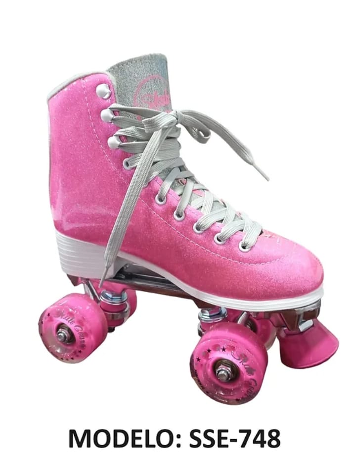 Patin BZ-SSE Rosa/Glitter QUADS RECREATIVOS