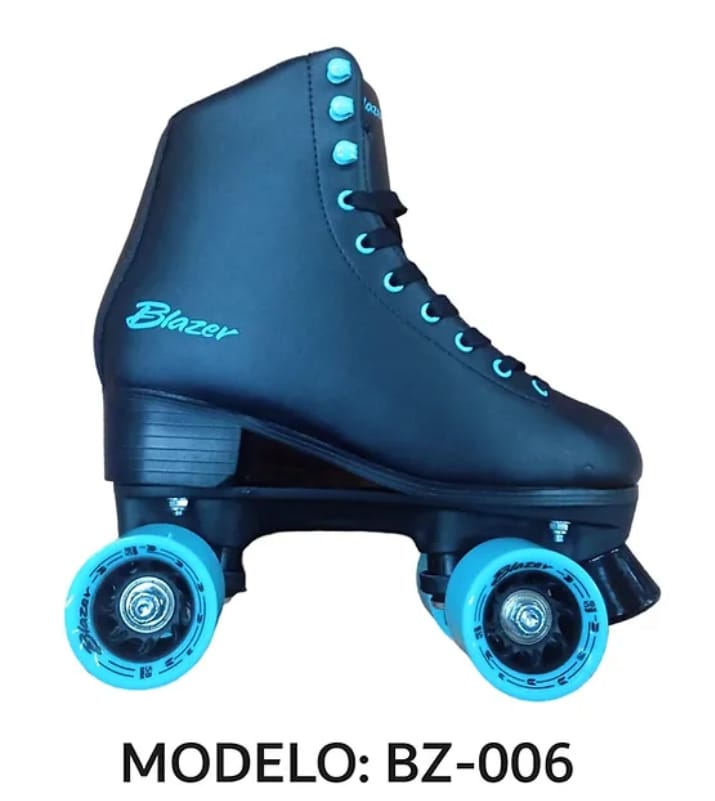 Patin Roller BZ-006 Neg/Turqueza QUADS RECREATIVOS