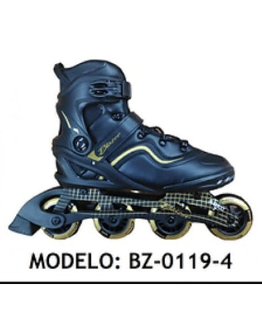 Patines BZ-0119-4 Neg-Oro
