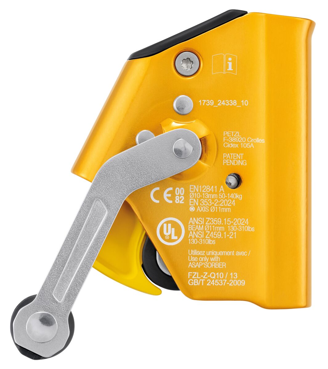 PETZL ASAP LOCK Anticaídas deslizante para cuerda 2026