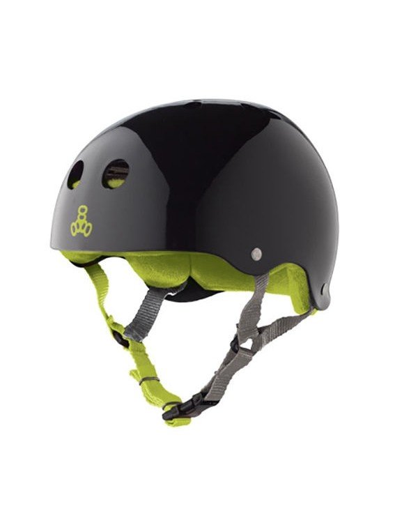 TRIPLE 8- CASCO Black Glossy Green