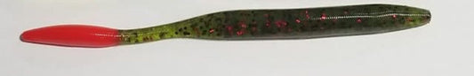 GECO LURES- DROP SHOT WORM WATER MELON RED
